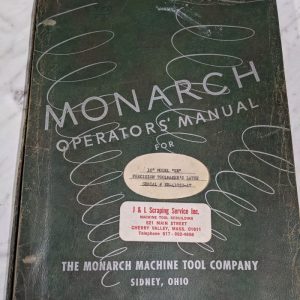 Monarch Operator Manual Service Parts List Book Engine Lathe 10” Ee-41053-At