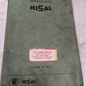 Misal Operator Manual Parts List Book Vertical Milling Machine Horix Italy