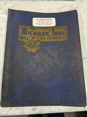 Michigan Tool Co Operator Manual Parts List Book Lead Checking Machine T-1204