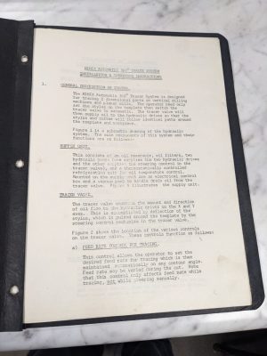 Mimik Installation Operator Service Manual 360* Tracer System Automatic Diagrams