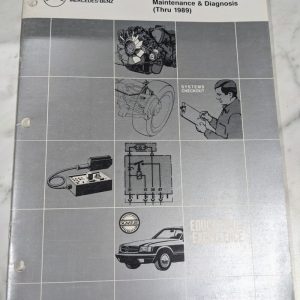 Mercedes-Benz Automatic Transmission Maintenance Diagnosis 1989 Service Manual