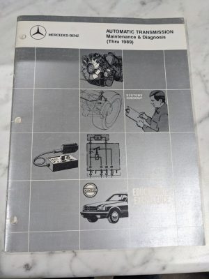 Mercedes-Benz Automatic Transmission Maintenance Diagnosis 1989 Service Manual