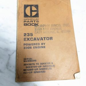 Caterpillar Service Parts List Book Manual Catalog 235 Excavator Shop