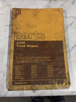 Caterpillar Service Parts List Book Manual Catalog 3406 Truck Engine Paccar 9N