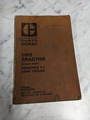 Caterpillar Service Parts List Book Manual Catalog D6D Tractor Power Shift 3306