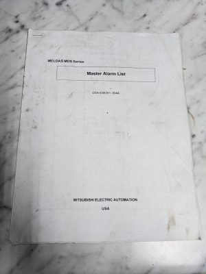 Meldas Mds Series Master Alarm List Usa-E99351-004A Mitsubishi Cnc Manual