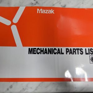 Mazak Mechanical Repair Service Parts List Book Manual 1995 H-800 2/2 Cnc