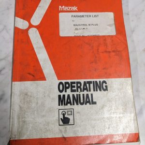 Mazak Parameter List Manual Mazatrol M Plus Alarms Cnc H733Sa0012E Operator