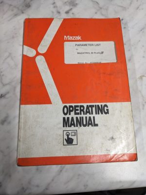 Mazak Parameter List Manual Mazatrol M Plus Alarms Cnc H733Sa0012E Operation