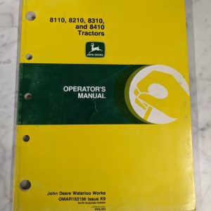 John Deere Jd Operators Service Manual Omar152156 K9 8110 8210 8310 8410 Tractor