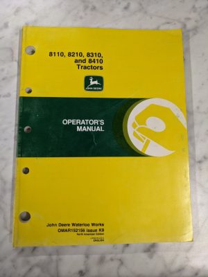 John Deere Jd Operators Service Manual Omar152156 K9 8110 8210 8310 8410 Tractor