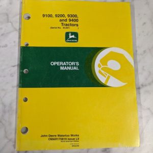 John Deere Jd Operators Service Manual Omar170819 L9 9100 9200 9300 9400 Tractor