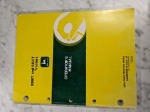 John Deere Jd Operators Service Manual Omar165773 J9 9300T 9400T Tractors