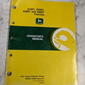 John Deere Operator Service Manual Omar116990 C7 8100T 8200T 8300T 8400T Tractor