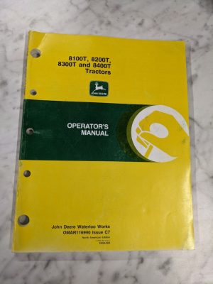 John Deere Operator Service Manual Omar116990 C7 8100T 8200T 8300T 8400T Tractor