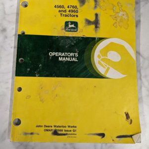 John Deere Jd Operators Service Manual Omar110568 G1 4560 4760 4960 Tractor