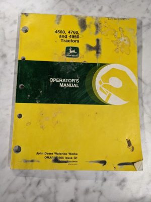 John Deere Jd Operators Service Manual Omar110568 G1 4560 4760 4960 Tractor