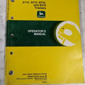 John Deere Operators Service Manual Omar152156 B0 8110 8210 8310 8410 Tractors