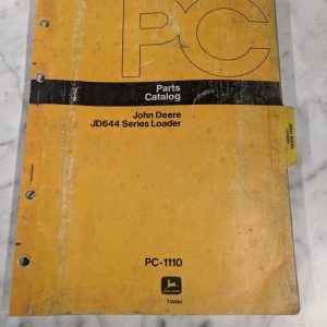 John Deere Jd Parts List Book Manual Catalog Jd644 Series Loader Pc-1110