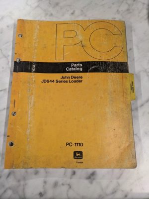 John Deere Jd Parts List Book Manual Catalog Jd644 Series Loader Pc-1110