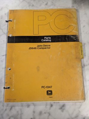 John Deere Parts List Book Manual Catalog Jd646 Compactor Pc-1347 Farm Equipment