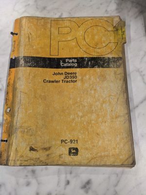 John Deere Parts List Book Manual Catalog Jd350 Crawler Tractor Pc-921 1978