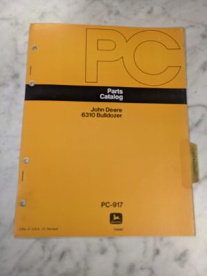 John Deere Jd Parts List Book Manual Catalog 6310 Bulldozer Pc-917 1976
