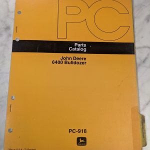 John Deere Jd Parts List Book Manual Catalog 6400 Bulldozer Pc-918 1976