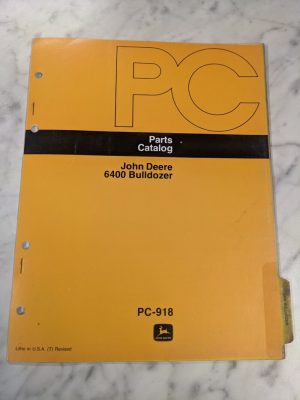 John Deere Jd Parts List Book Manual Catalog 6400 Bulldozer Pc-918 1976