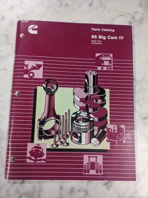 Cummins Diesel 88 Big Cam Fixed Time Automotive Parts List Manual Catalog 1988