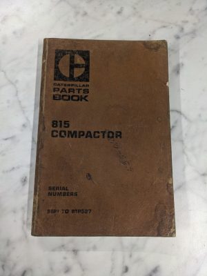 Caterpillar Cat Parts List Book Manual Catalog 815 Compactor 91P1 1977 Ueg0266S