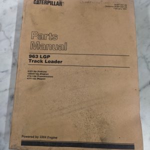 Caterpillar Parts List Book Manual Catalog 963 Lgp Track Loader Sebp1367-06 1991