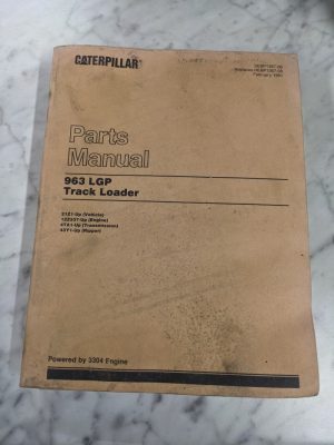 Caterpillar Parts List Book Manual Catalog 963 Lgp Track Loader Sebp1367-06 1991