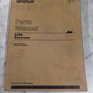 Caterpillar Cat Parts List Book Manual Catalog 235D Excavator Sebp2020 1992