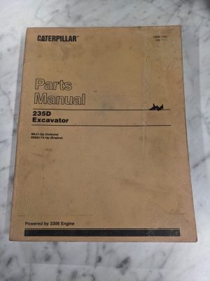 Caterpillar Cat Parts List Book Manual Catalog 235D Excavator Sebp2020 1992