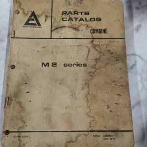 Allis Chalmers Ac Parts List Book Manual Catalog Combine Model M2 Series 1976