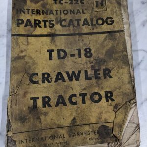 International Harvester Parts List Manual Catalog Tc-22C Td-18 Crawler Tractor