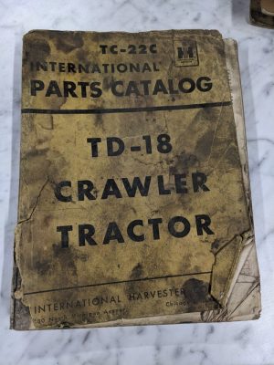 International Harvester Parts List Manual Catalog Tc-22C Td-18 Crawler Tractor