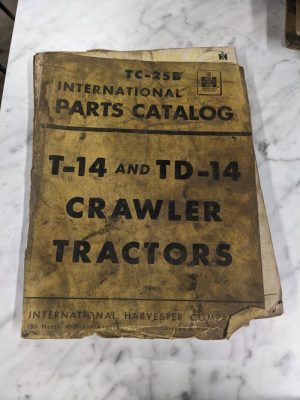 International Harvester Parts List Manual Catalog Tc-25B Td-14 Crawler Tractor