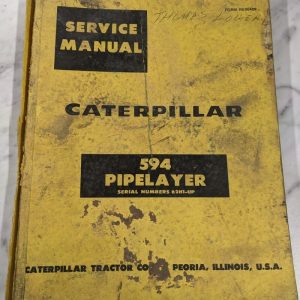 Caterpillar Cat Service Repair Overhaul Manual 594 Pipelayer 62H1 Re00409