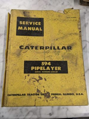 Caterpillar Cat Service Repair Overhaul Manual 594 Pipelayer 62H1 Re00409