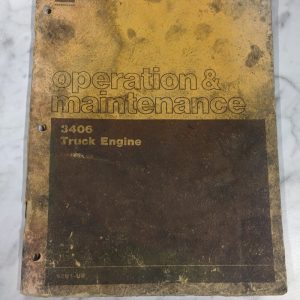 Caterpillar Cat Operator Maintenance Manual 3406 Truck Engine 92U1