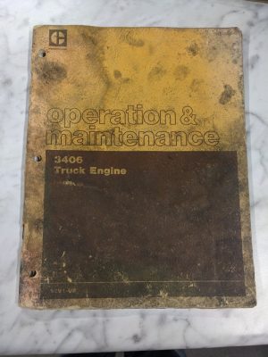 Caterpillar Cat Operator Maintenance Manual 3406 Truck Engine 92U1