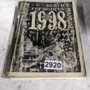Harley Davidson Motorcycle Service Repair Shop Manual Flt Models 99483-98 1998