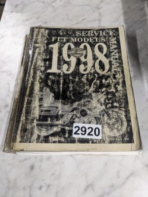 Harley Davidson Motorcycle Service Repair Shop Manual Flt Models 99483-98 1998
