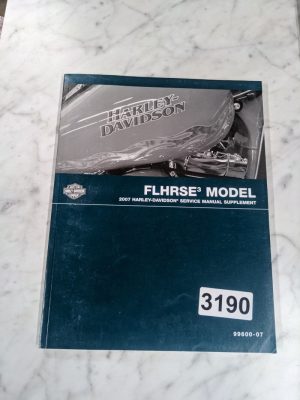 Harley Davidson Motorcycle Service Manual Supplement Flhrse3 Model 99600-07 2007