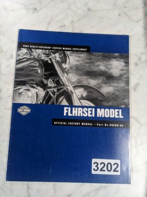 Harley Davidson Motorcycle Supplement Service Manual Flhrsei Model 99500-02 2002