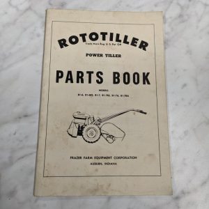 Frazer Farm Equipment Parts List Book Manual Rototiller B1-6Rs 7Rs 7Ra A