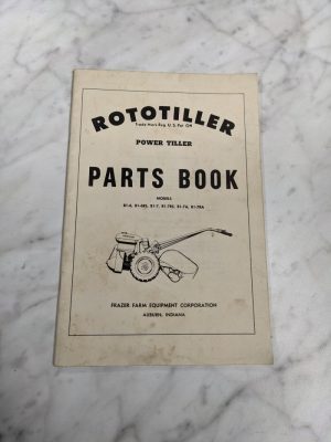 Frazer Farm Equipment Parts List Book Manual Rototiller B1-6Rs 7Rs 7Ra A