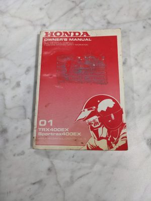 Honda 2001 Trx Sportrax 400Ex Operator Owner'S Manual Quad